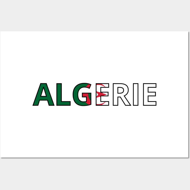 Drapeau Algérie Wall Art by Pixelforma